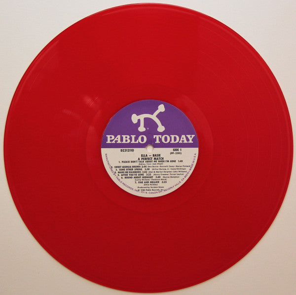 Ella* And Basie* : A Perfect Match (LP, Album, Red)