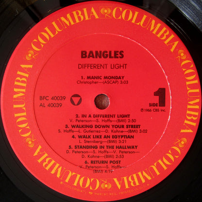Bangles : Different Light (LP, Album, RE, Car)