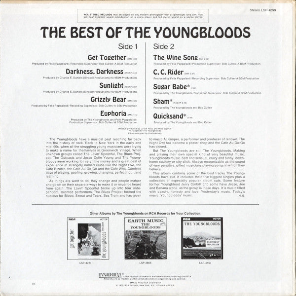 The Youngbloods : The Best Of The Youngbloods (LP, Comp, RP, Ind)