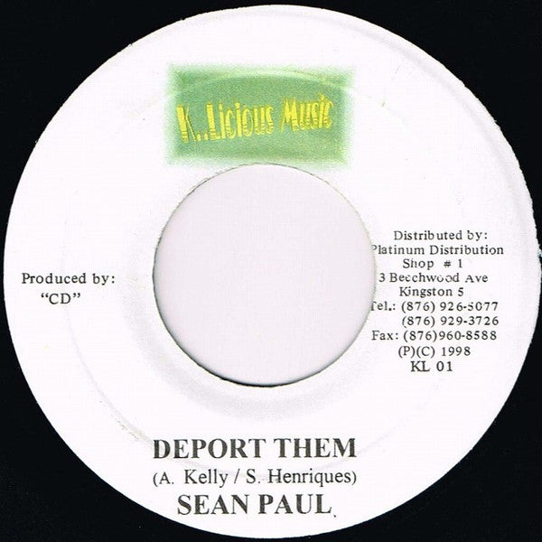 Sean Paul : Deport Them (7")