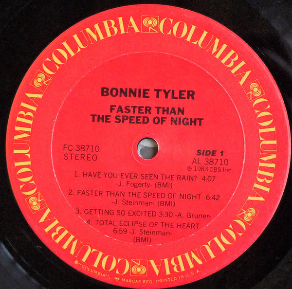 Bonnie Tyler : Faster Than The Speed Of Night (LP, Album)