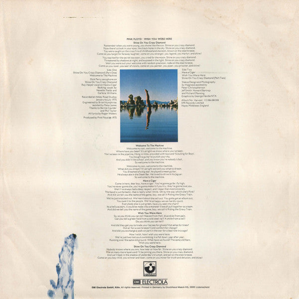 Pink Floyd : Wish You Were Here (LP, Album)