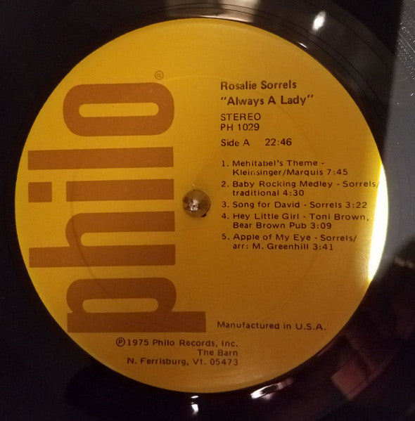 Rosalie Sorrels : Always A Lady (LP, Album)
