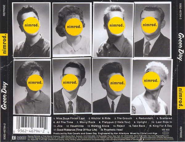 Green Day : Nimrod. (HDCD, Album, RP)
