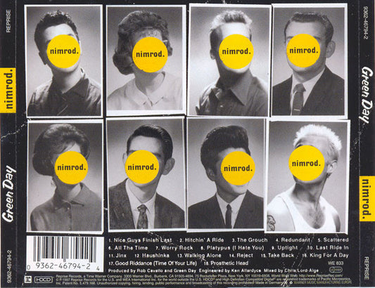 Green Day : Nimrod. (HDCD, Album, RP)