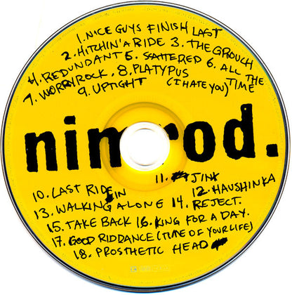 Green Day : Nimrod. (HDCD, Album, RP)