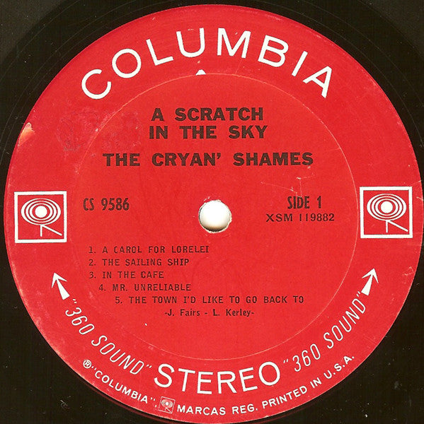 The Cryan' Shames : A Scratch In The Sky (LP, Album, Ter)