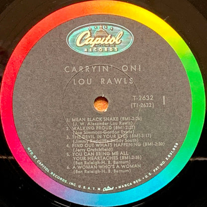 Lou Rawls : Carryin' On! (LP, Album, Mono, Scr)