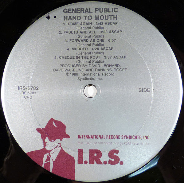 General Public : Hand To Mouth (LP, Album, Club, Car)