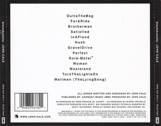 John Cale : Black Acetate (CD, Album)
