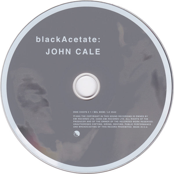 John Cale : Black Acetate (CD, Album)