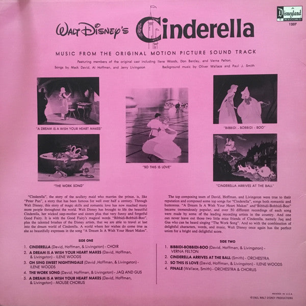 Various : Cinderella (LP, Album, Mono, RE, RP, PRC)