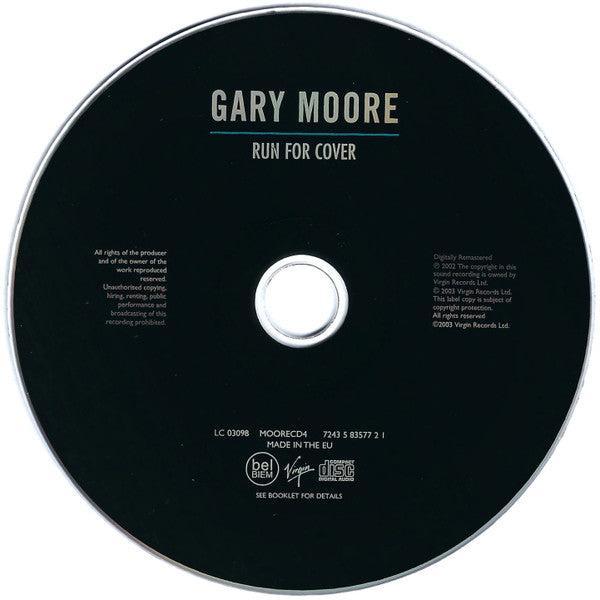 Gary Moore : Run For Cover (CD, Album, RE, RM)