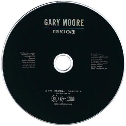 Gary Moore : Run For Cover (CD, Album, RE, RM)