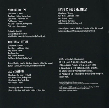 Gary Moore : Run For Cover (CD, Album, RE, RM)