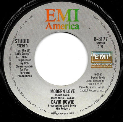 David Bowie : Modern Love (7", Single, Win)