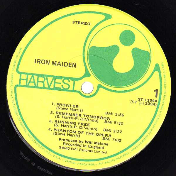 Iron Maiden : Iron Maiden (LP, Album, Win)