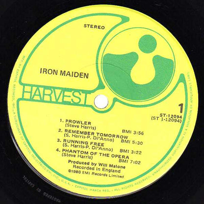 Iron Maiden : Iron Maiden (LP, Album, Win)
