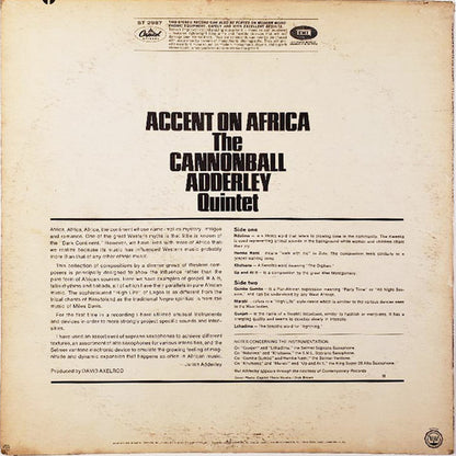 The Cannonball Adderley Quintet : Accent On Africa (LP, Album)