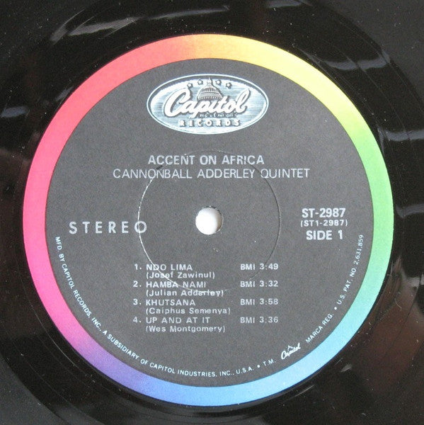 The Cannonball Adderley Quintet : Accent On Africa (LP, Album)