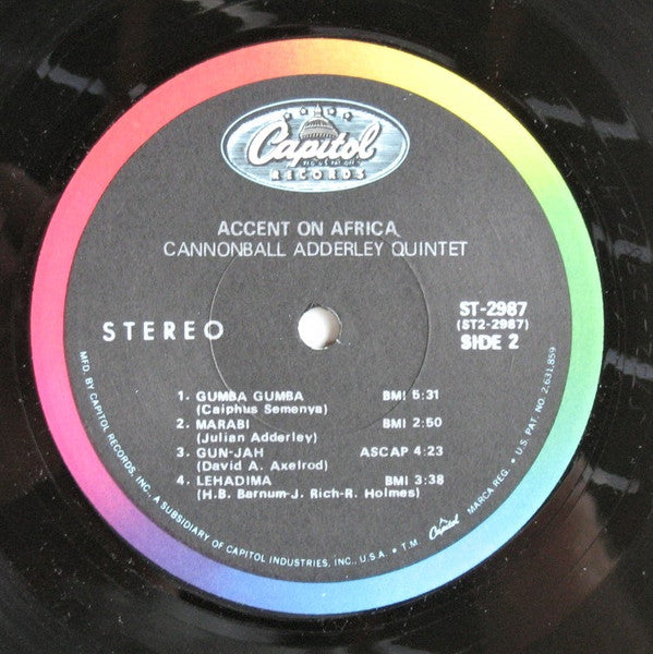The Cannonball Adderley Quintet : Accent On Africa (LP, Album)