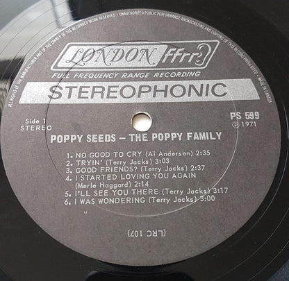 The Poppy Family : Poppy Seeds (LP, Album, Bla)