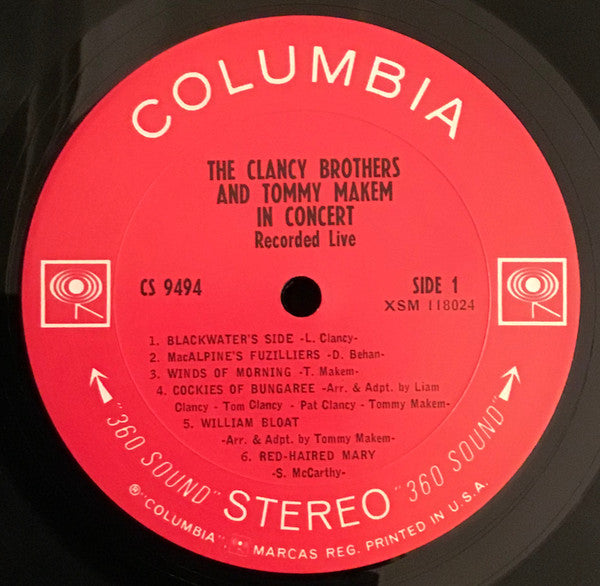 The Clancy Brothers & Tommy Makem : In Concert (LP, Album)