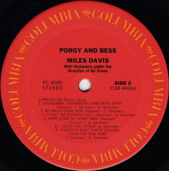 Miles Davis : Porgy And Bess (LP, Album, RE, San)