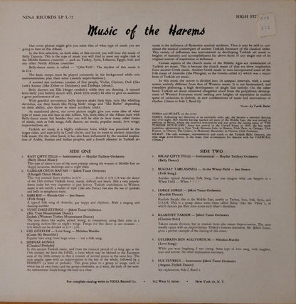 Various : Music Of The Harems (LP, Album, Comp, Yel)