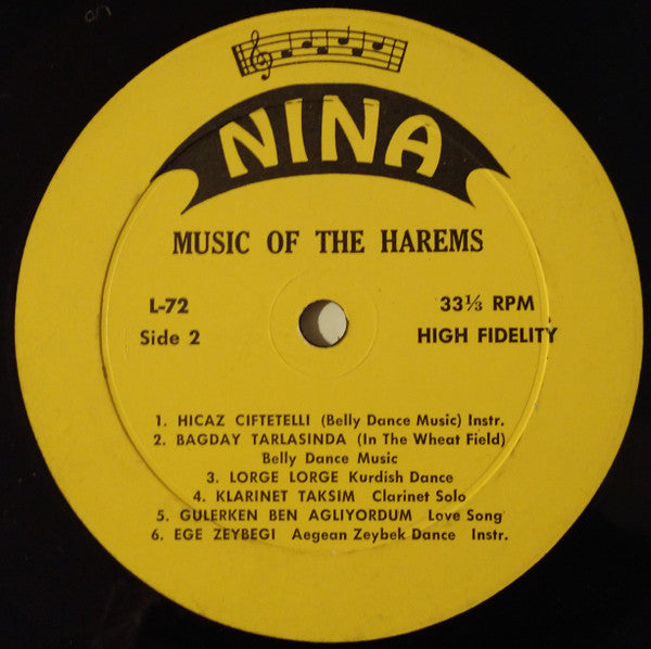 Various : Music Of The Harems (LP, Album, Comp, Yel)