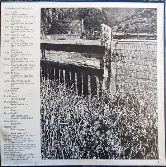 The Flying Burrito Bros.* : The Flying Burrito Bros. (LP, Album, Mon)