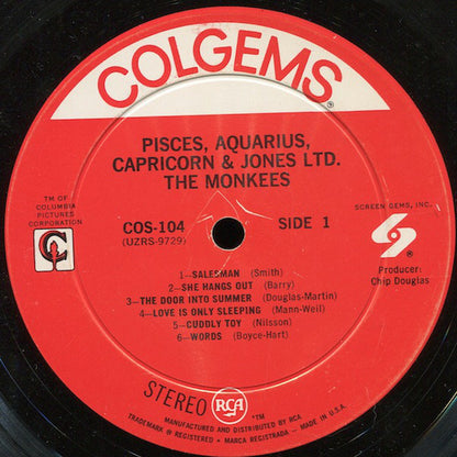The Monkees : Pisces, Aquarius, Capricorn & Jones Ltd. (LP, Album, Ind)