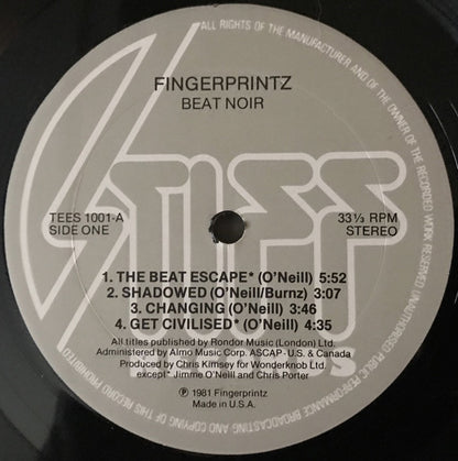 Fingerprintz (2) : Beat Noir (LP, Album)