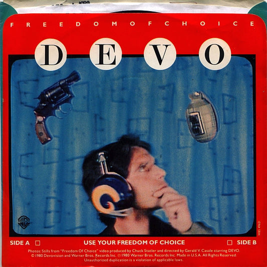 Devo : Snowball / Freedom Of Choice (7")