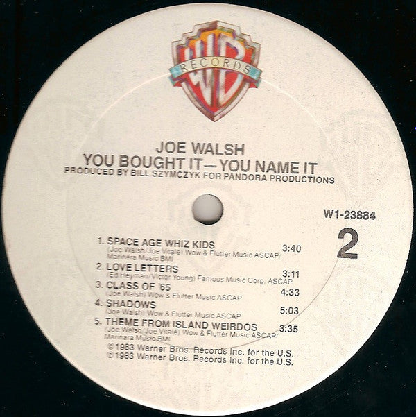 Joe Walsh : You Bought It - You Name It (LP, Album, Club, CRC)