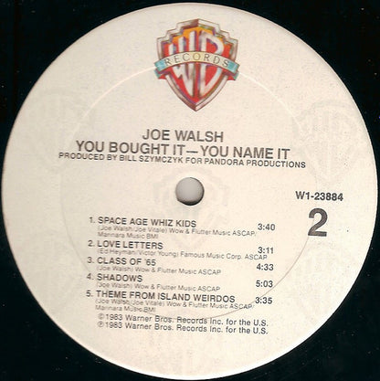 Joe Walsh : You Bought It - You Name It (LP, Album, Club, CRC)