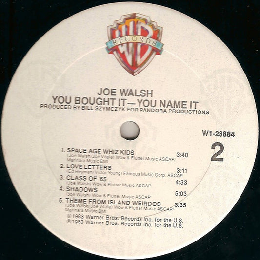 Joe Walsh : You Bought It - You Name It (LP, Album, Club, CRC)