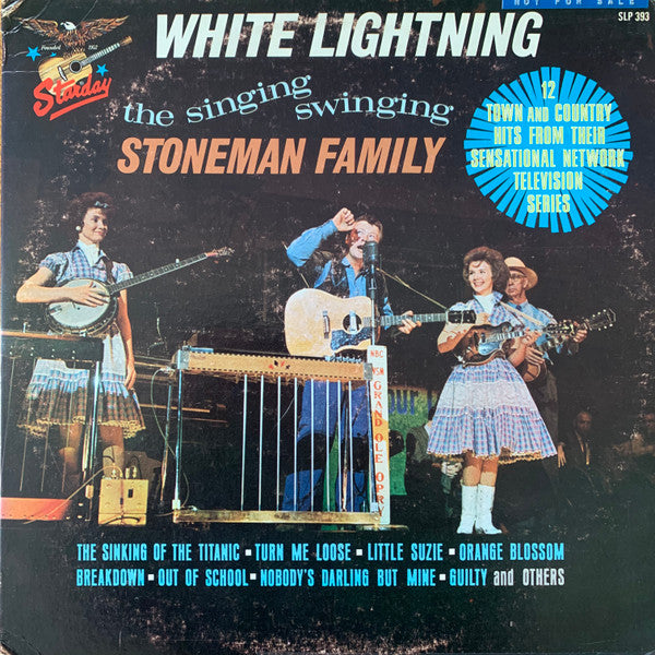The Stoneman Family : White Lightning (LP, Album, Promo)