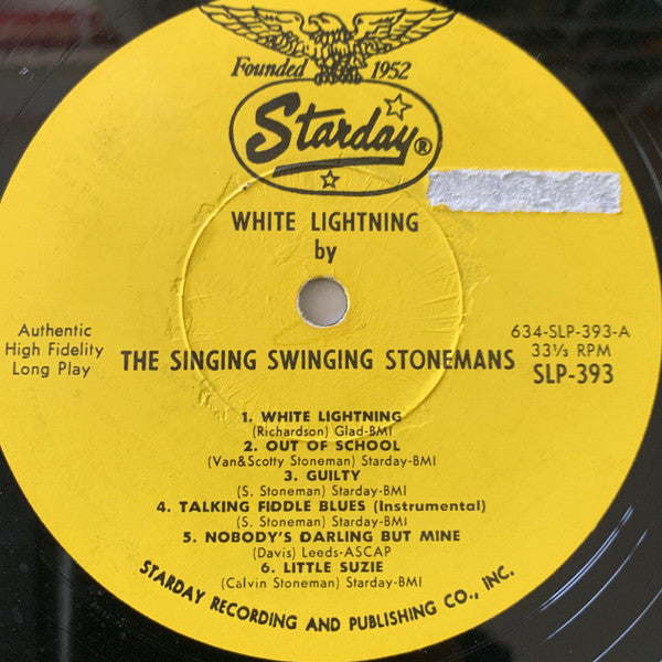 The Stoneman Family : White Lightning (LP, Album, Promo)