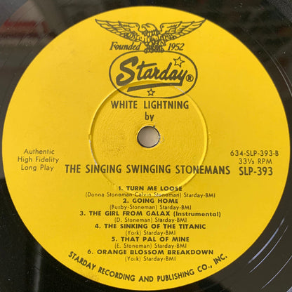The Stoneman Family : White Lightning (LP, Album, Promo)