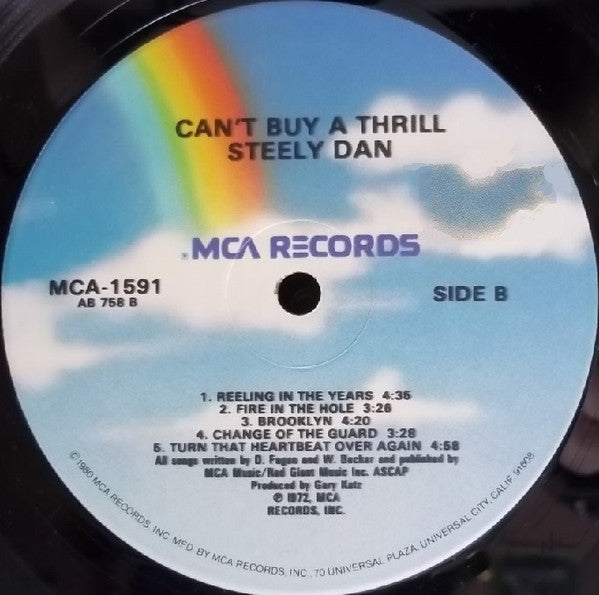 Steely Dan : Can't Buy A Thrill (LP, Album, RE, Glo)