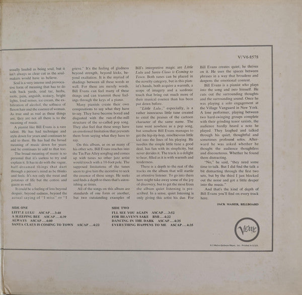 Bill Evans : Trio 64 (LP, Album)