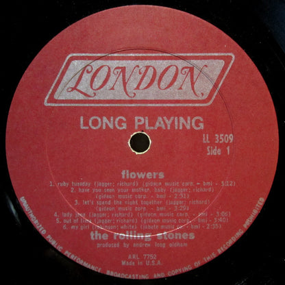 The Rolling Stones : Flowers (LP, Comp, Mono, Pit)