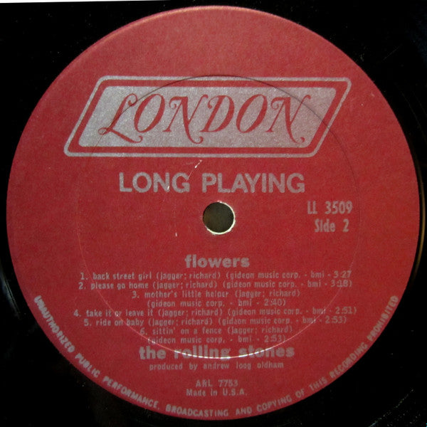 The Rolling Stones : Flowers (LP, Comp, Mono, Pit)