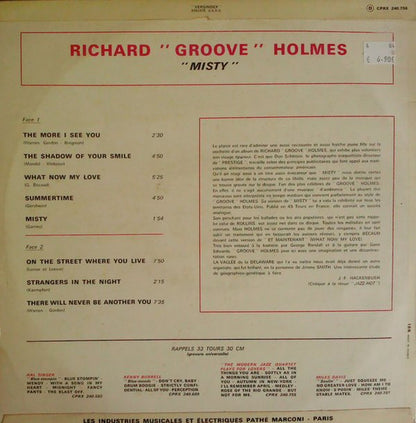 Richard "Groove" Holmes : Misty (LP, Album)