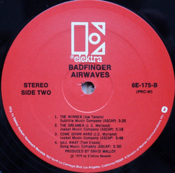 Badfinger : Airwaves (LP, Album, PRC)
