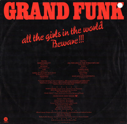 Grand Funk* : All The Girls In The World Beware!!! (LP, Album, Win)