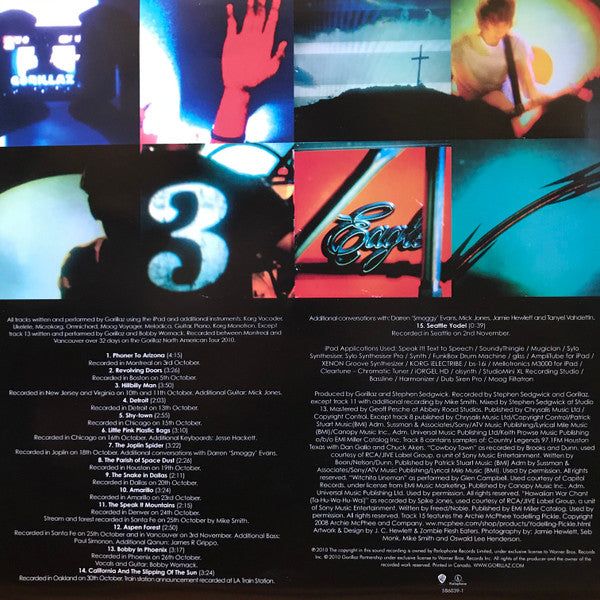 Gorillaz : The Fall (LP, Album, RE)