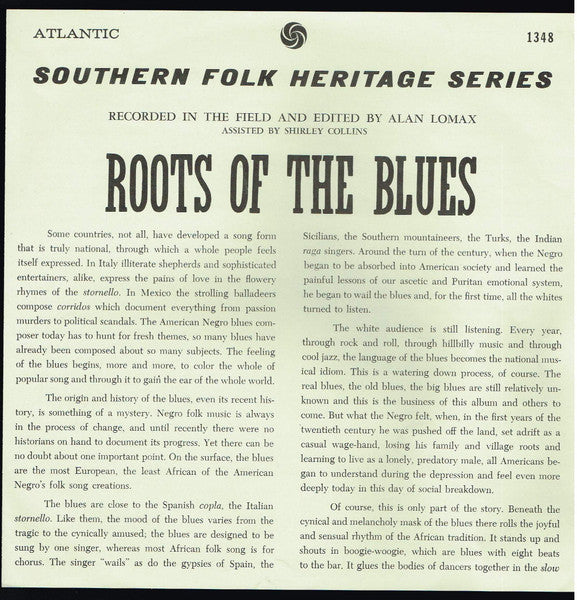 Various : Roots Of The Blues (LP, Mono)