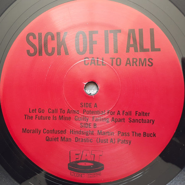Sick Of It All : Call To Arms (LP, Album, RP)